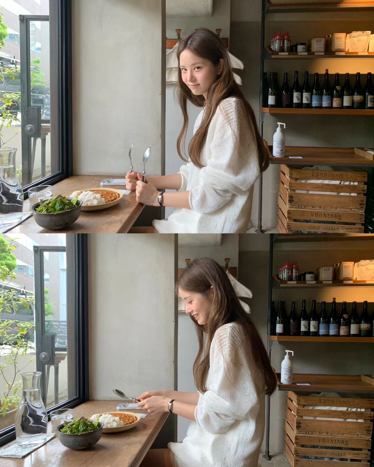 Loose boatneck knit