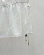 [sale] Ribbon shirring blouse