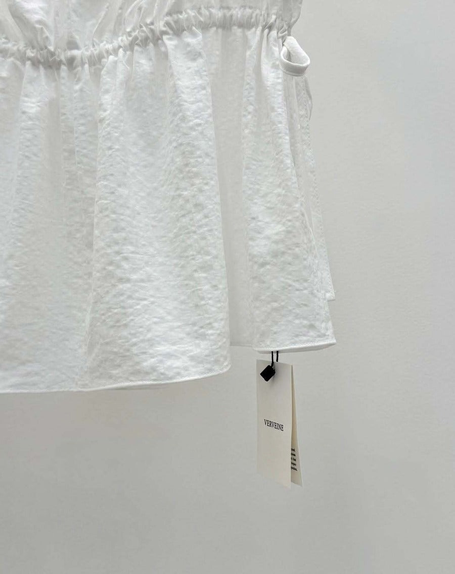 [sale] Ribbon shirring blouse
