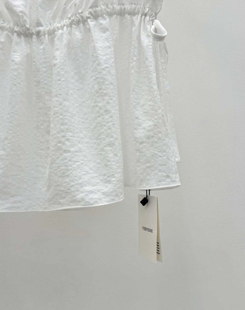 [sale] Ribbon shirring blouse
