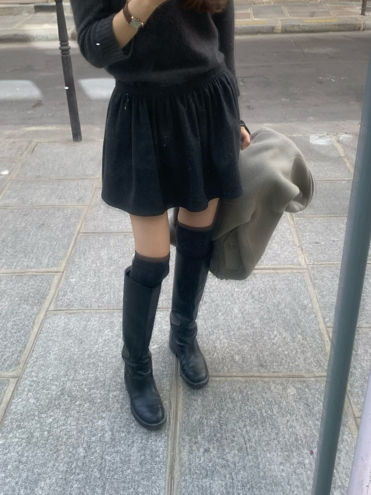 Maren wool mini skirt