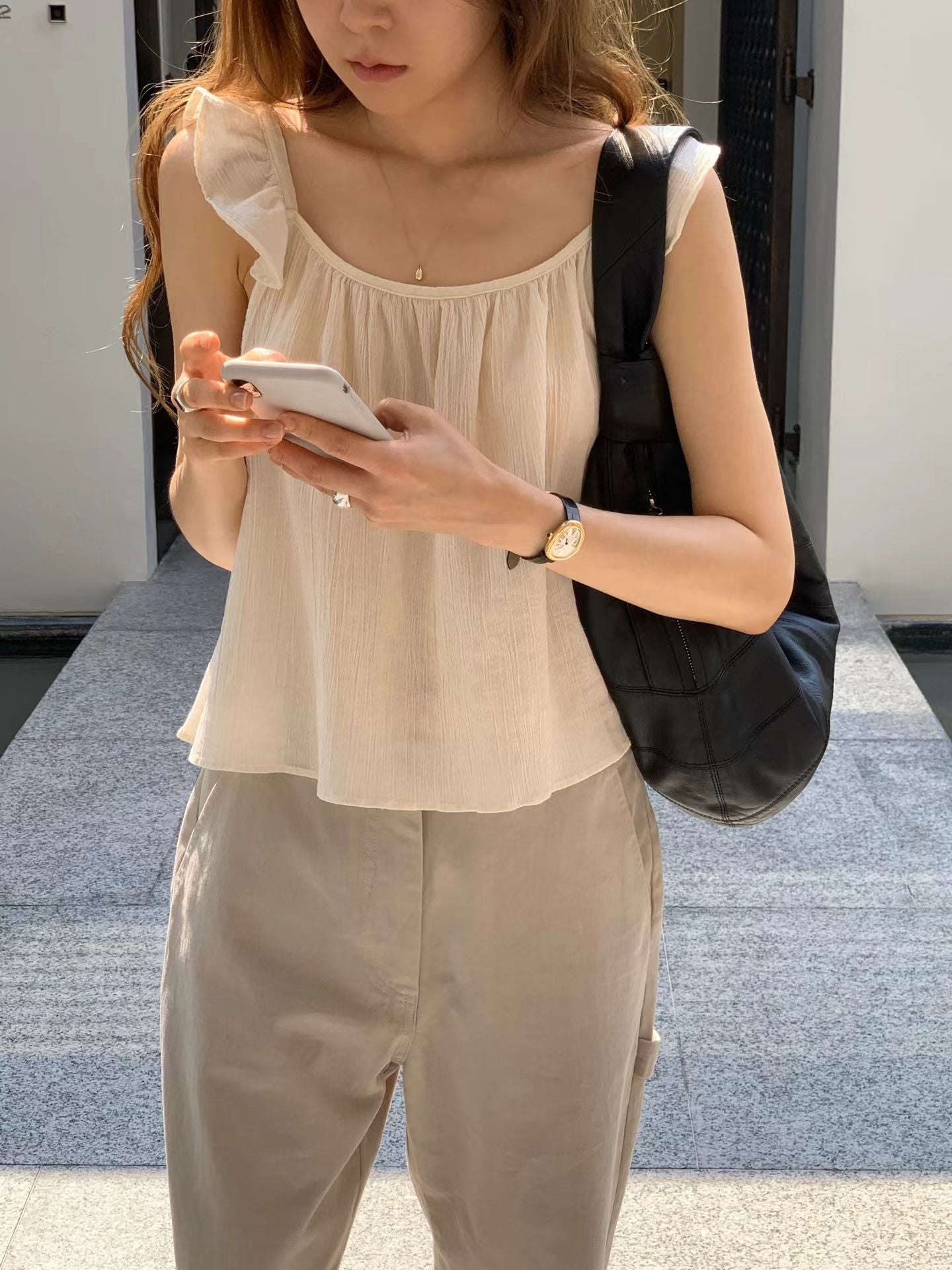 Annie frill blouse