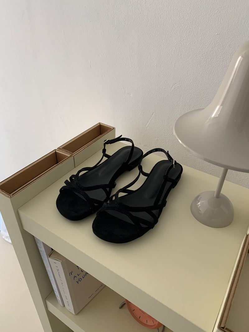 Nuance velvet line sandal