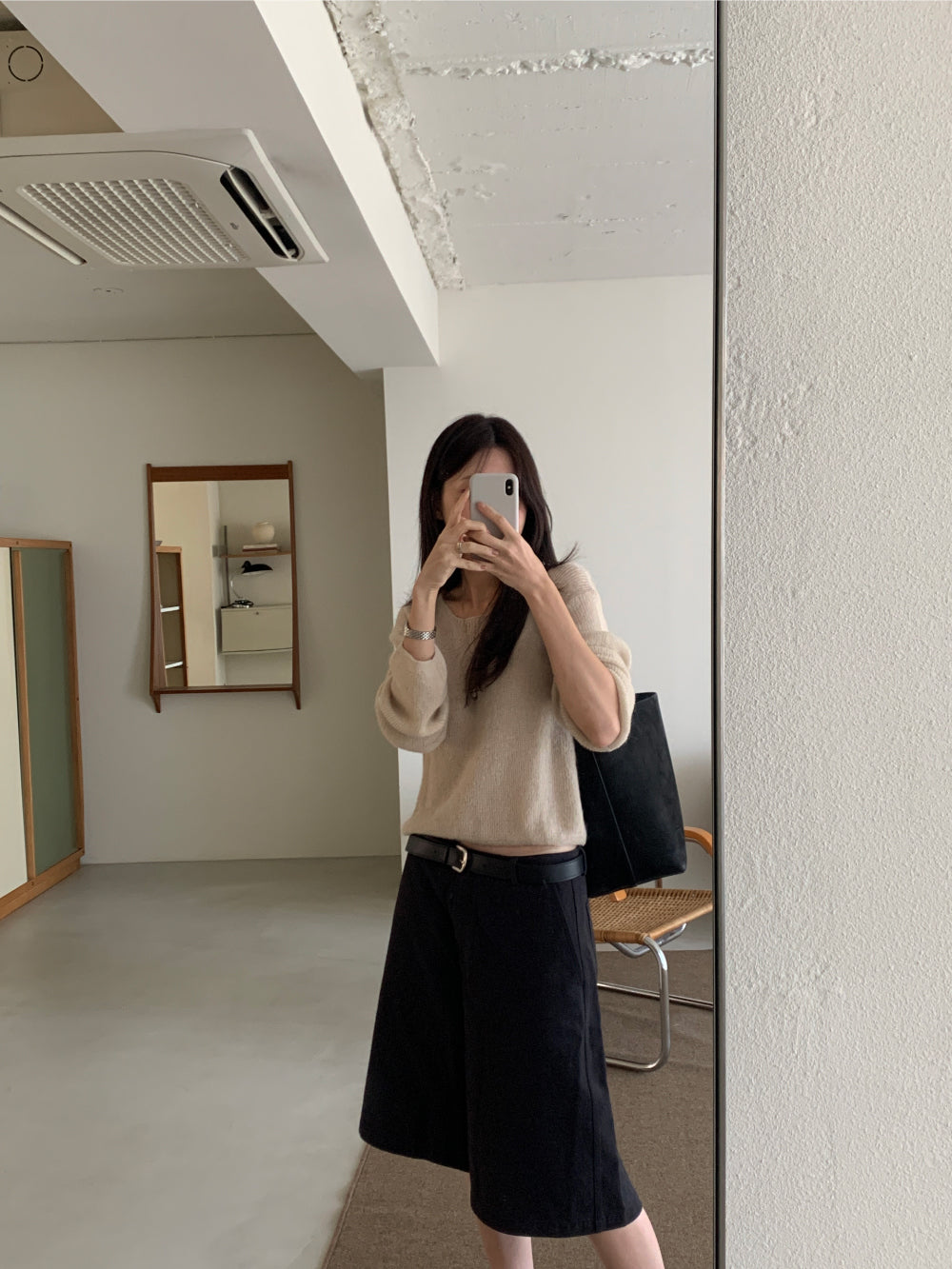 Row mohair hacch knit