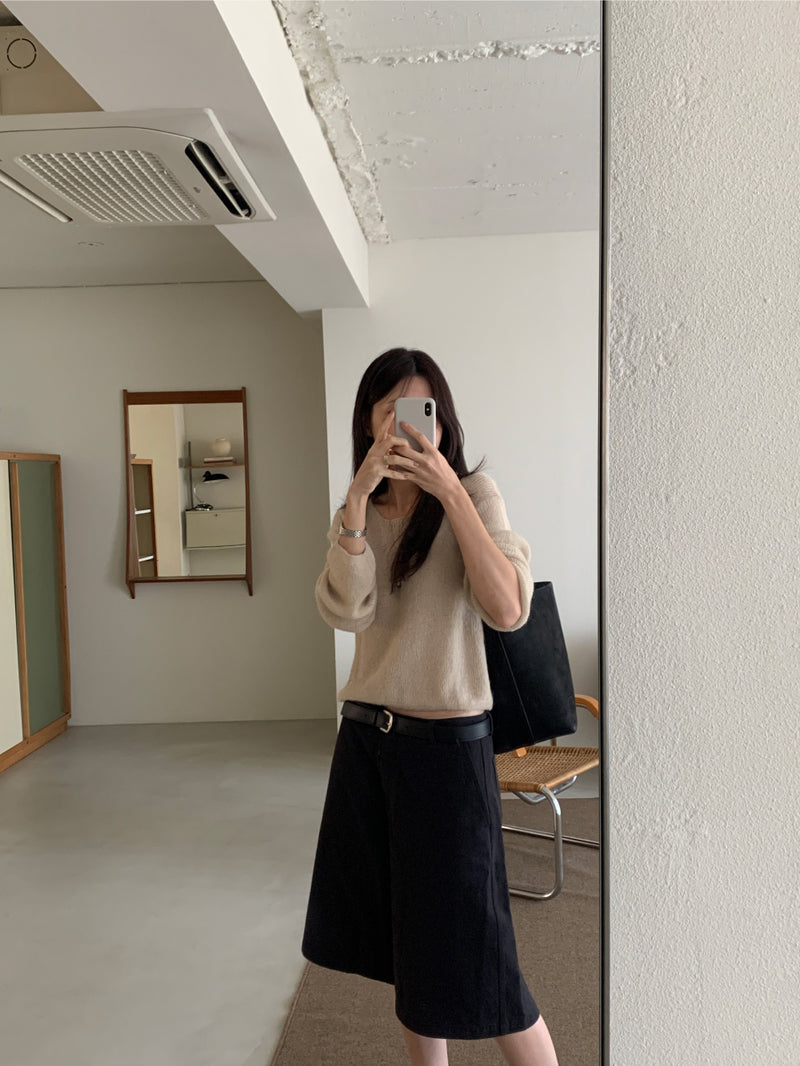 Row mohair hacch knit