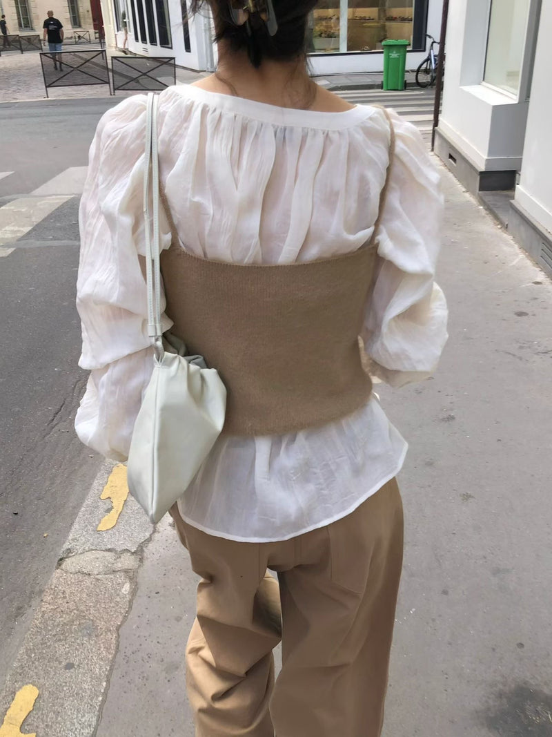 Angora bustier