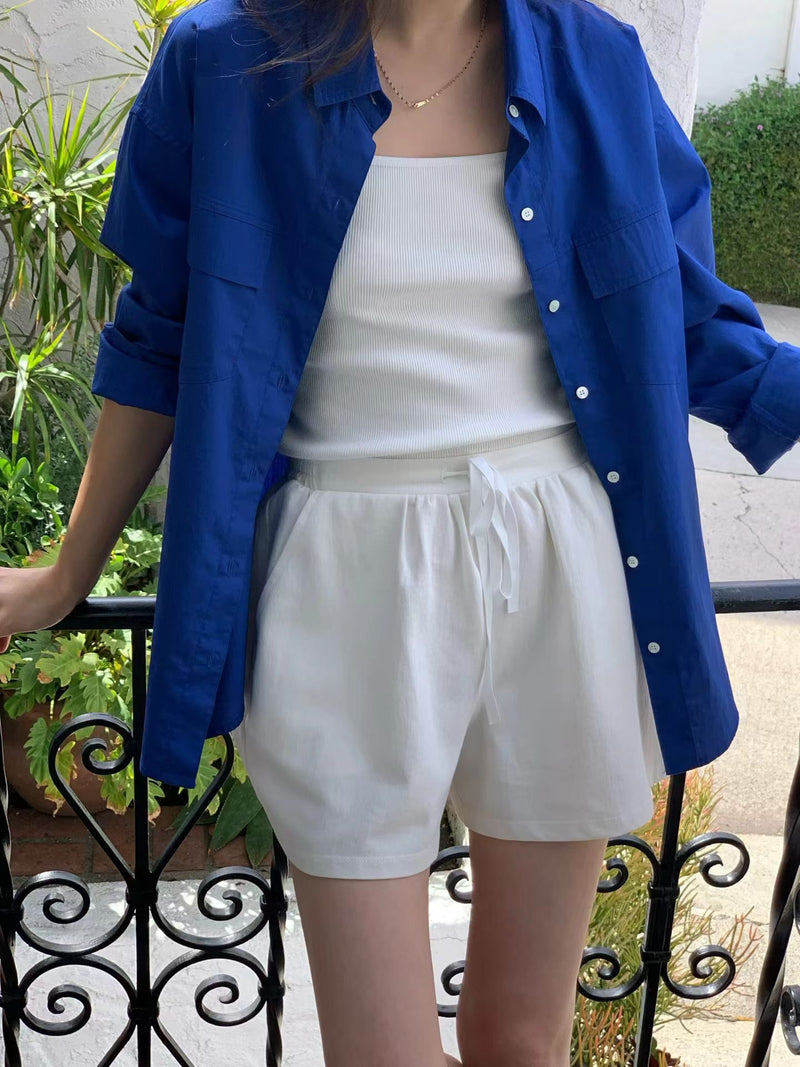Ribbon banding shorts