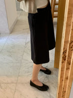 Wide bermuda pants