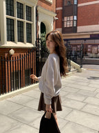 Mini flare skirt