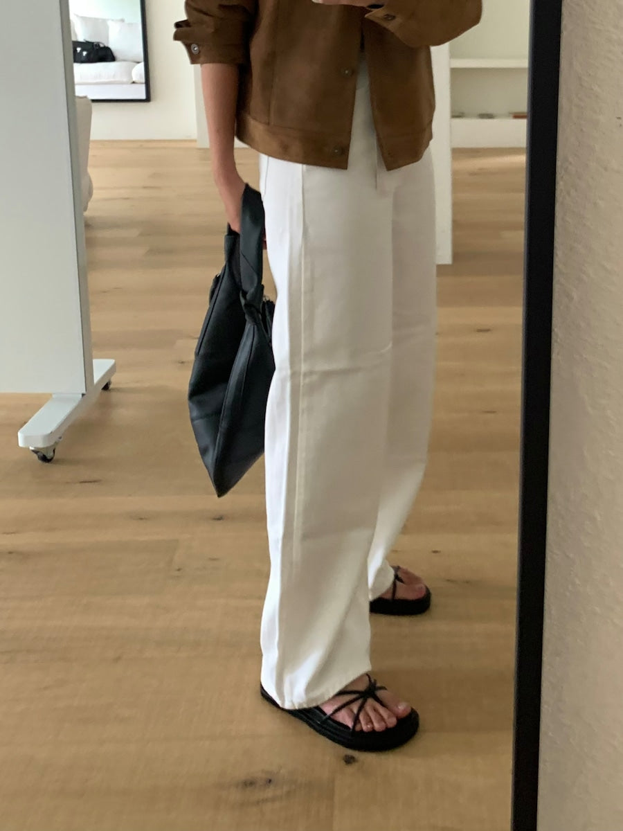 Twist strap sandal