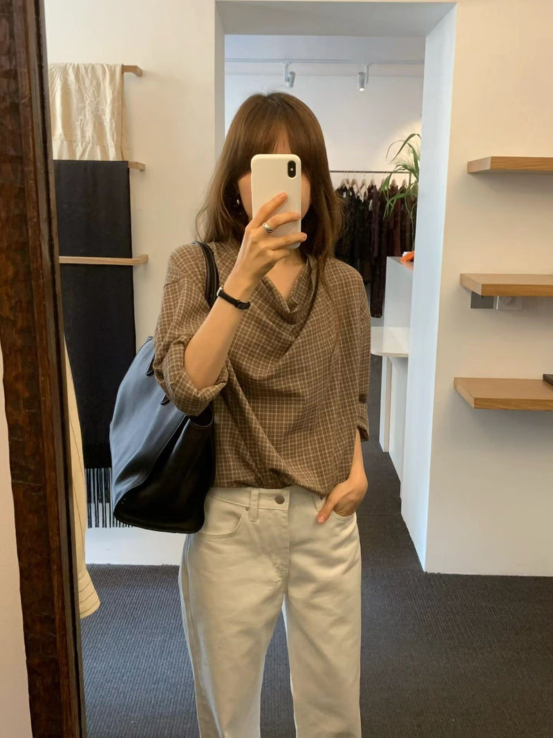 Caul neck blouse