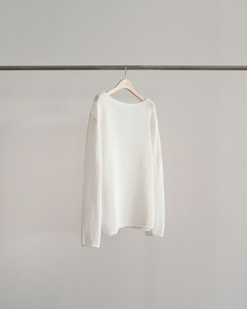 Loose boatneck knit