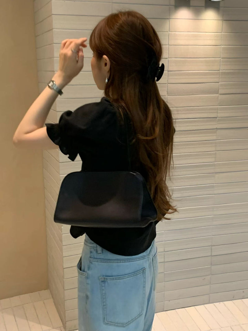 [Instock] Frill lace blouse (ivory)
