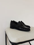 Glossy penny loafer