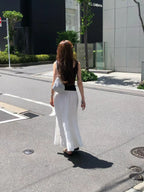 Organic linen sleeveless knit