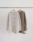 Handmade hoodie cashmere duffle coat