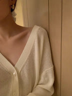 Paper sheer cardigan