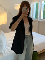 [sale] Acid boxy jacket (navy)