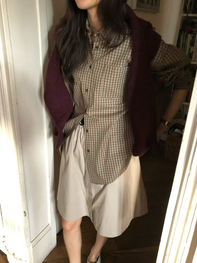 Vomelo check shirt