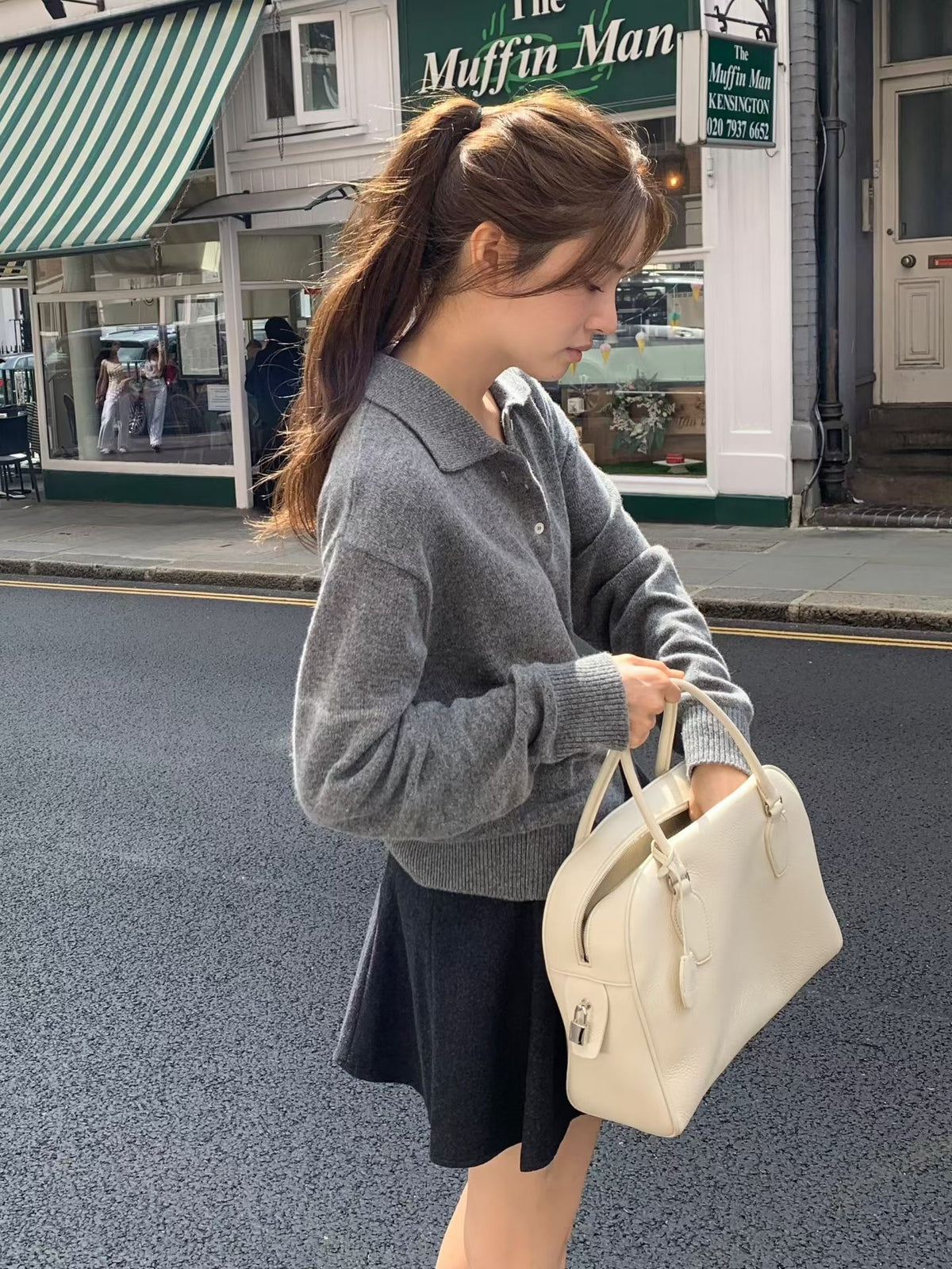 Mini flare skirt