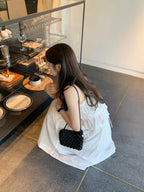 Tiered ribbon blouse