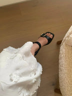 [sale] double buckle sandal (24.0)