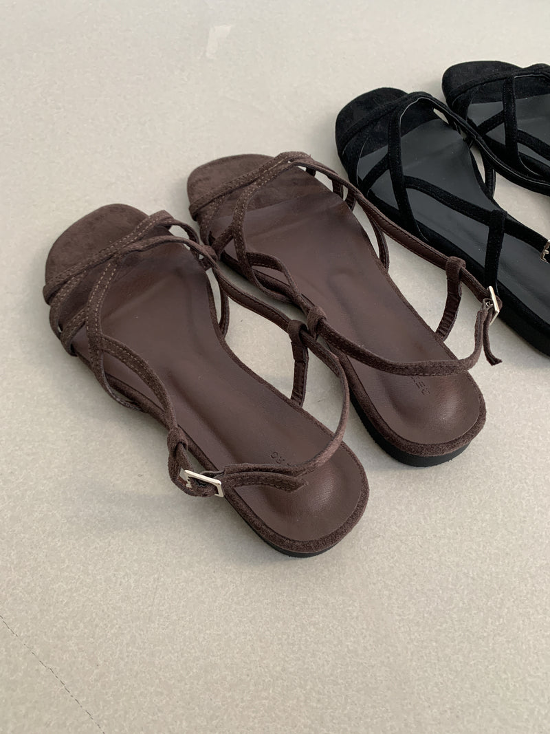 Nuance velvet line sandal