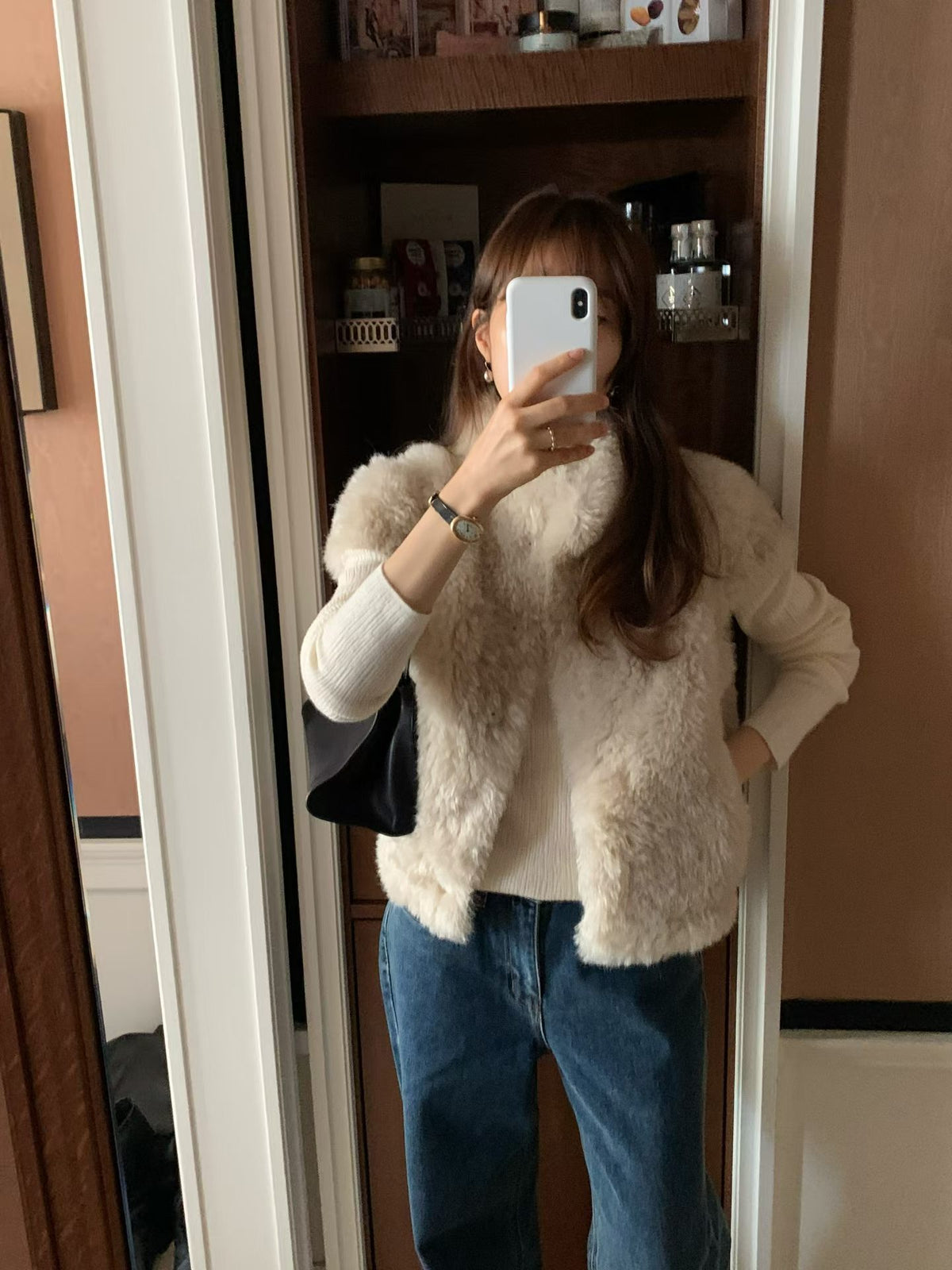 Rouve half fur jacket