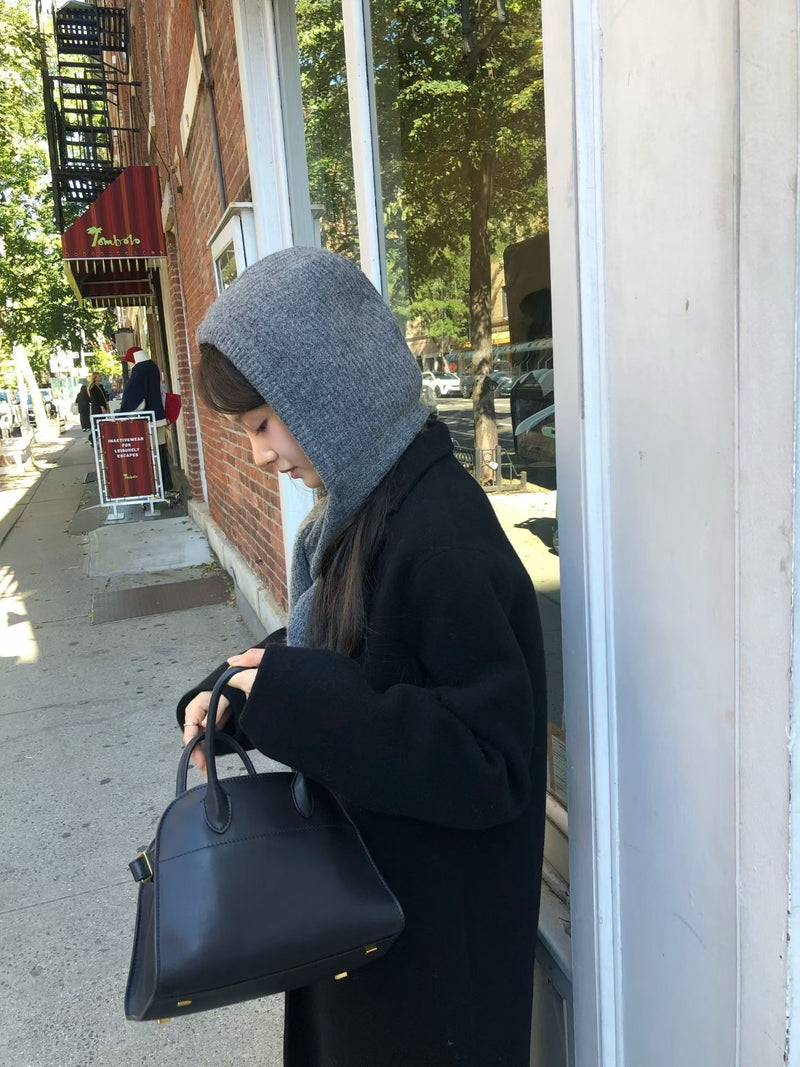 Baraclava knit muffler
