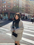 Handmade hoodie cashmere duffle coat