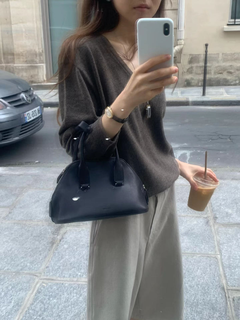 Wide bermuda pants