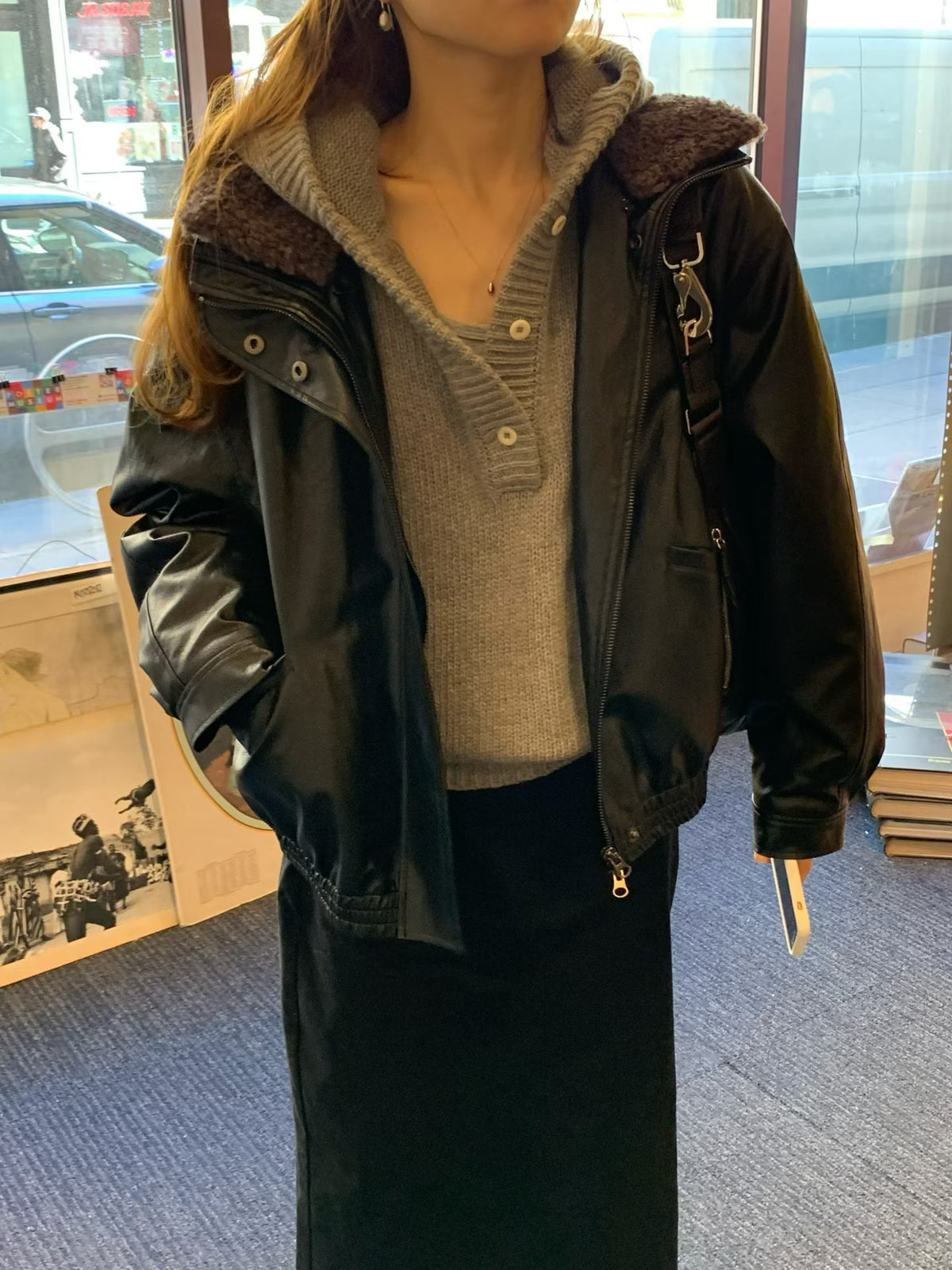 Chloe leather jumper
