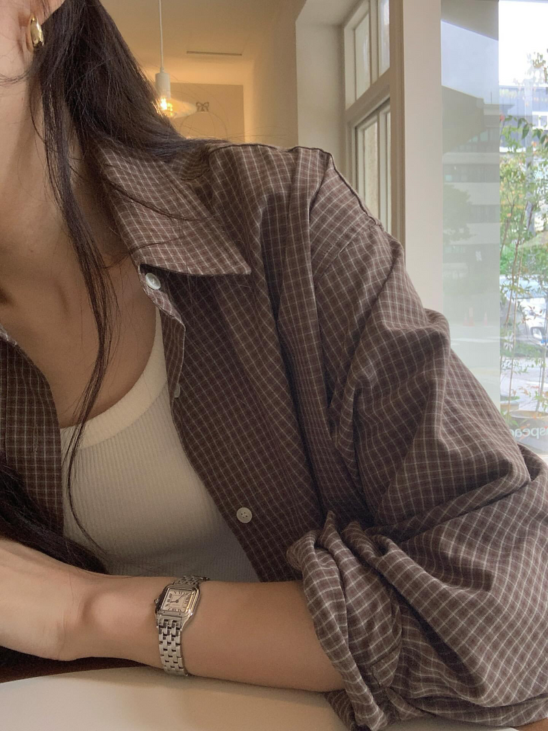 [sale] check shirt