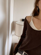 Scoop layered tee