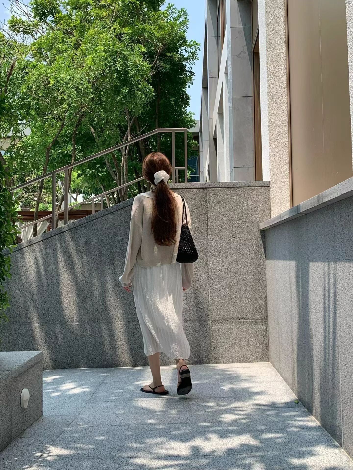 Paper sheer cardigan