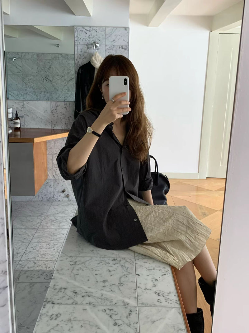 Sepia pleats skirt
