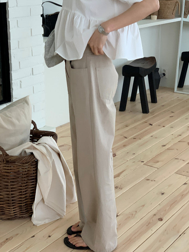 [Instock] Core washing pants (beige/M)