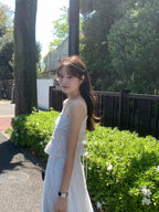 Tiered ribbon blouse