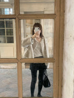 Sage minc fur jacket