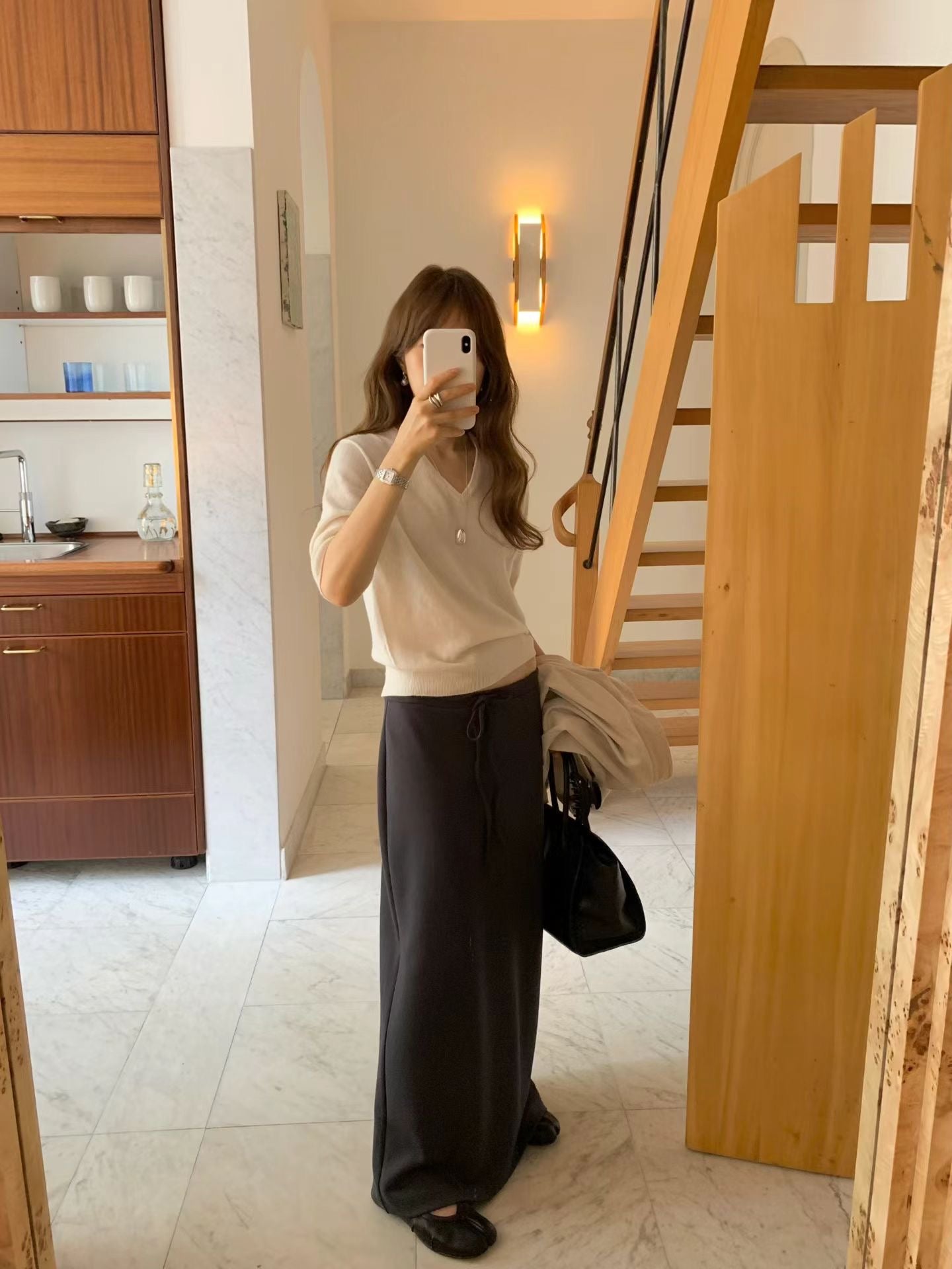 Mia half knit