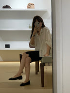 From silky shirt