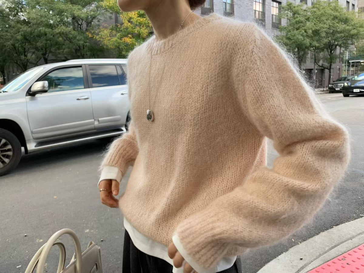 Roan mohair round knit