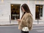 Hairy fur jacket