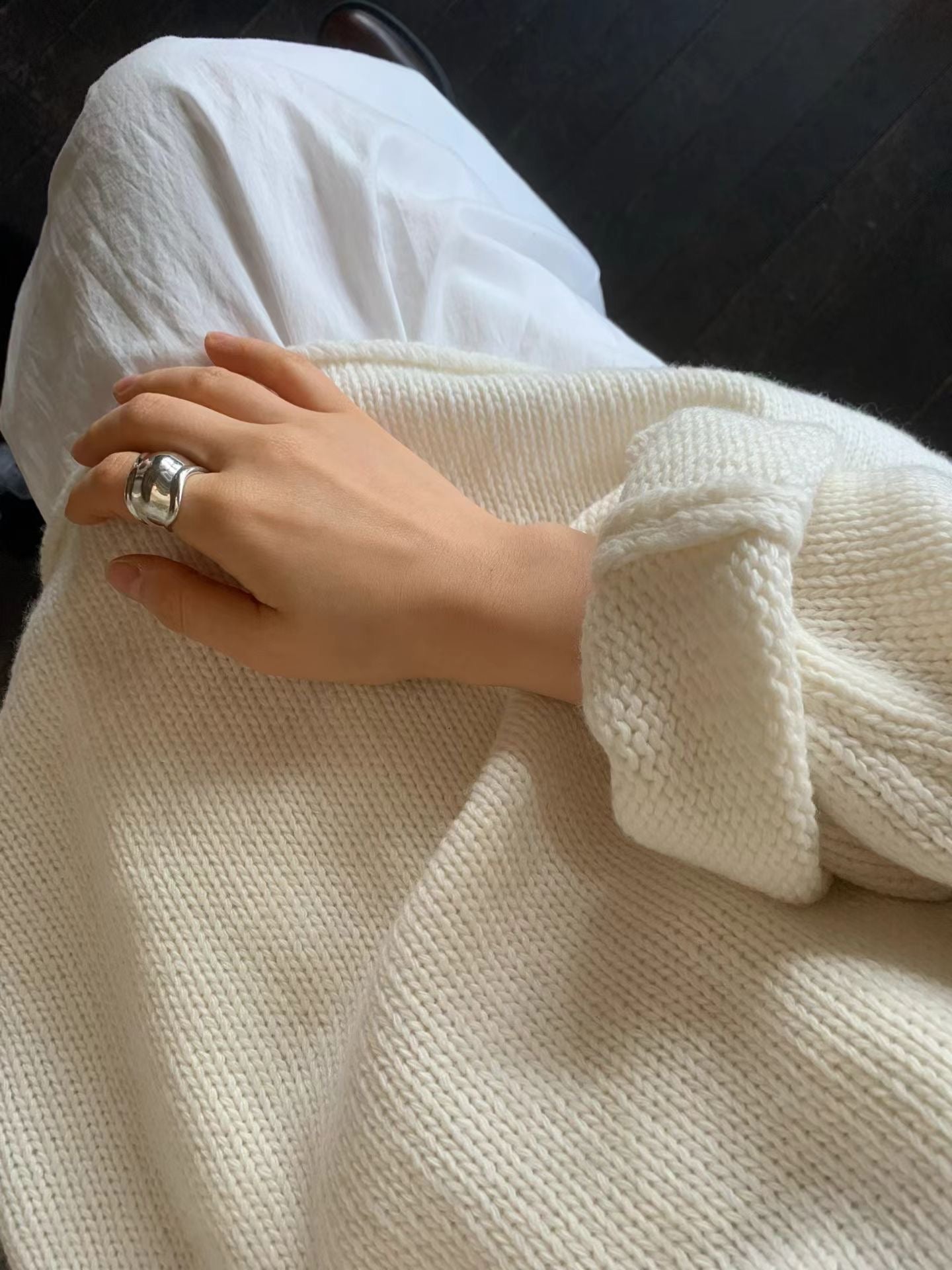 [In stock] Noa wide knit / ivory