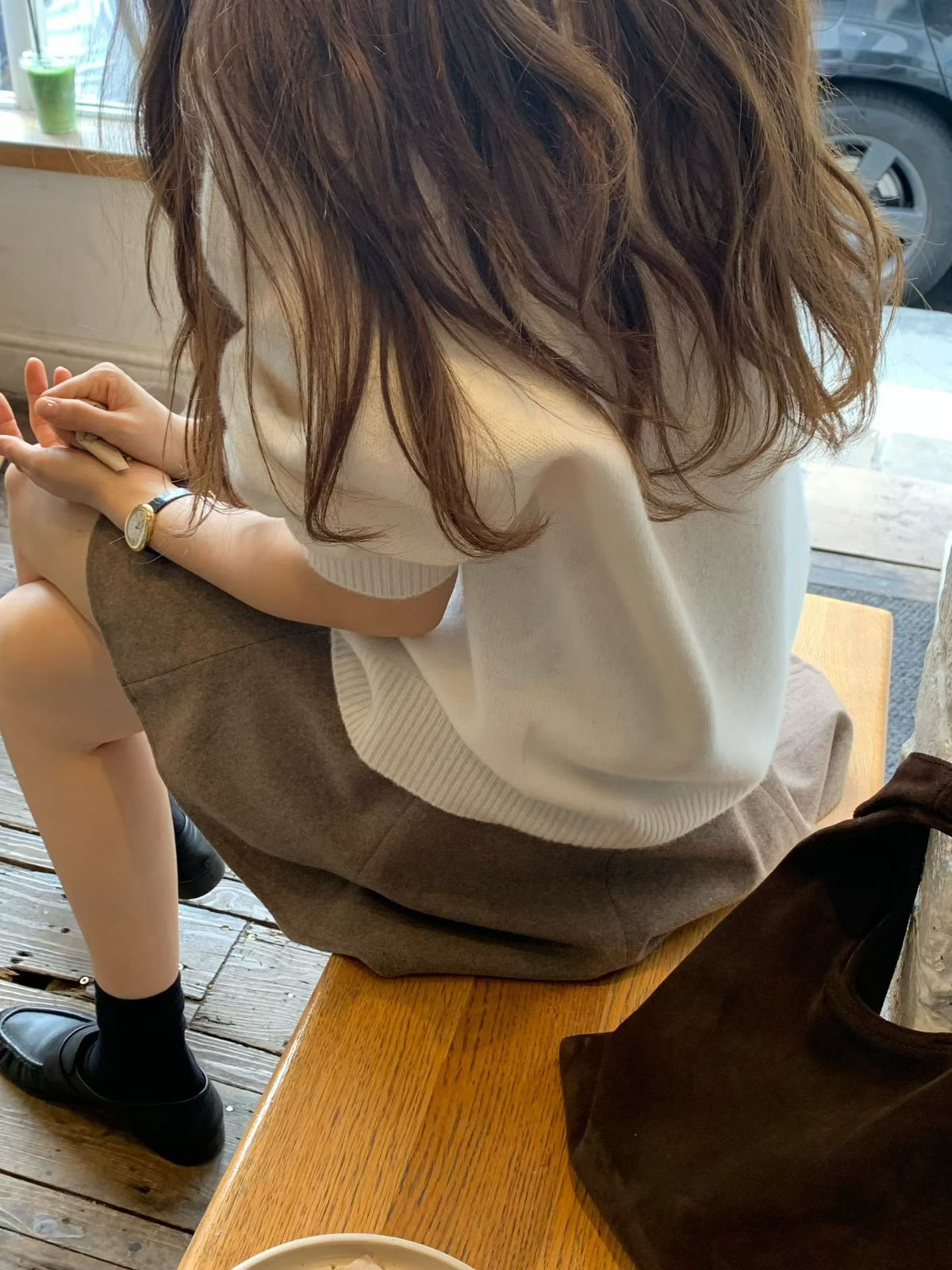 Rosy wholegarment knit