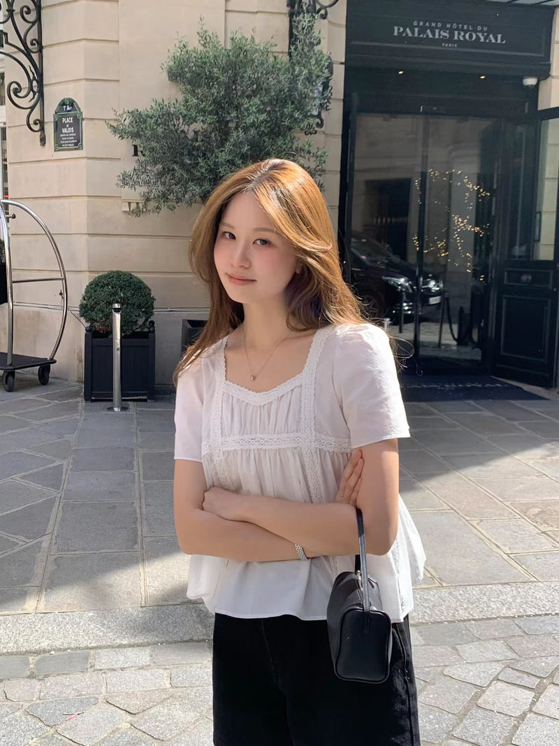 Washing lace blouse