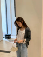 Mia deep v wholega cardigan