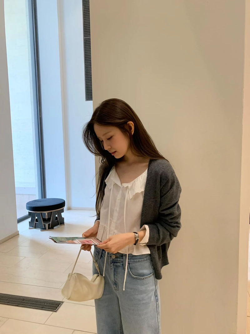 Mia deep v wholega cardigan