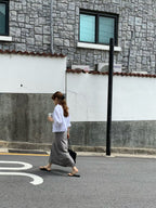 Washing midi skirt