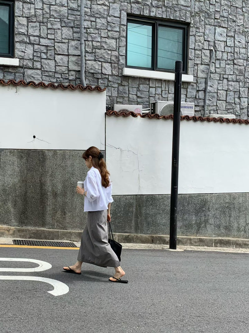 Washing midi skirt